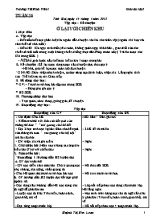 Giáo án Lớp 3 - Tuần 20 - Năm học 2012-2013
